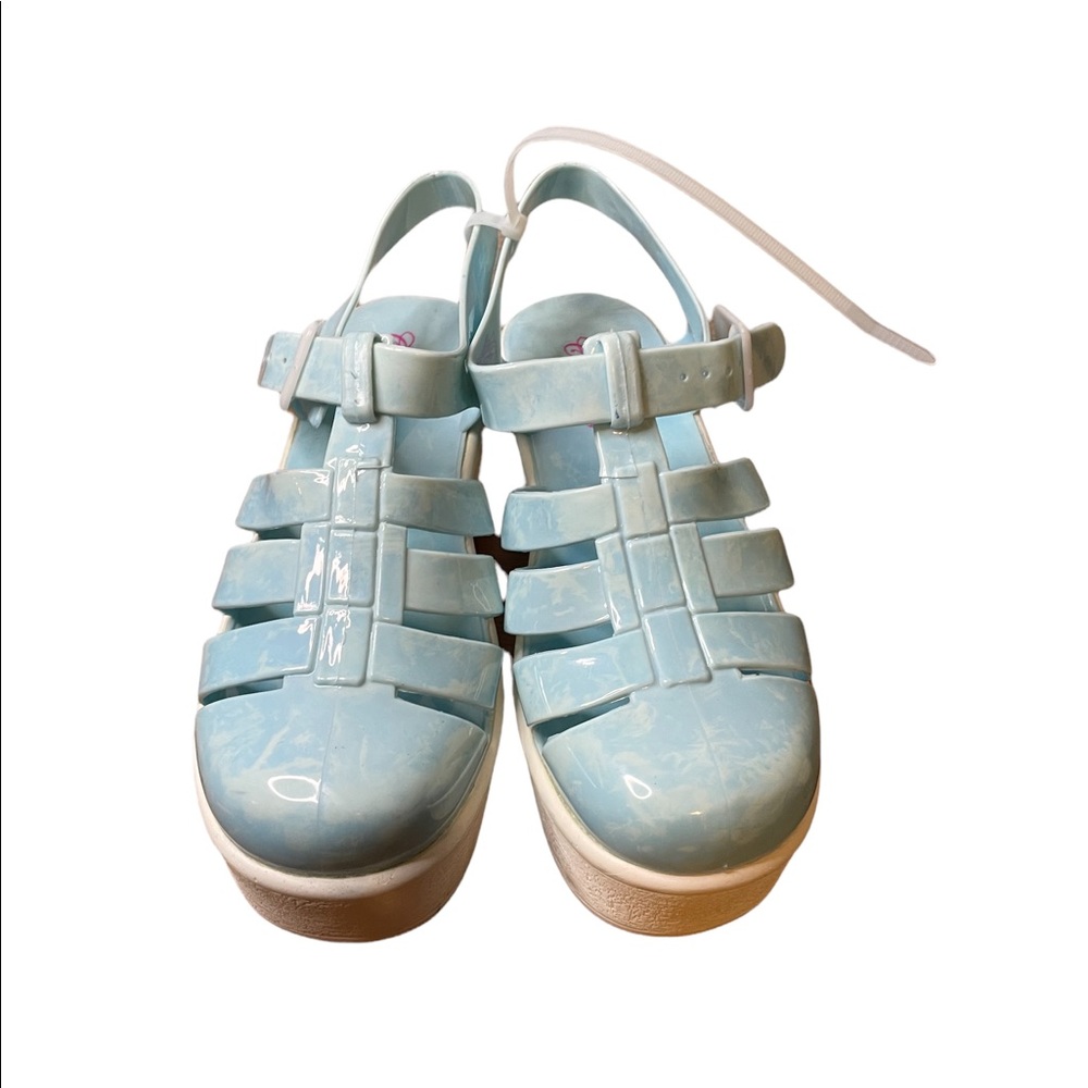 Jelly platform sandals